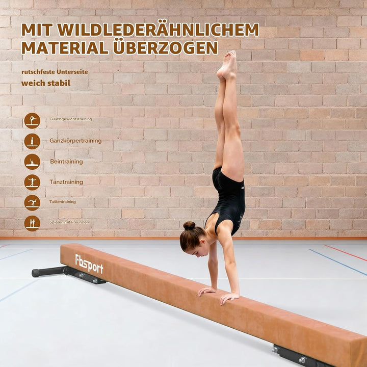 FBSPORT schwebebalken Kinder schwebebalken für zuhause schwebebalken höhenverstellbar Gymnastik Bala