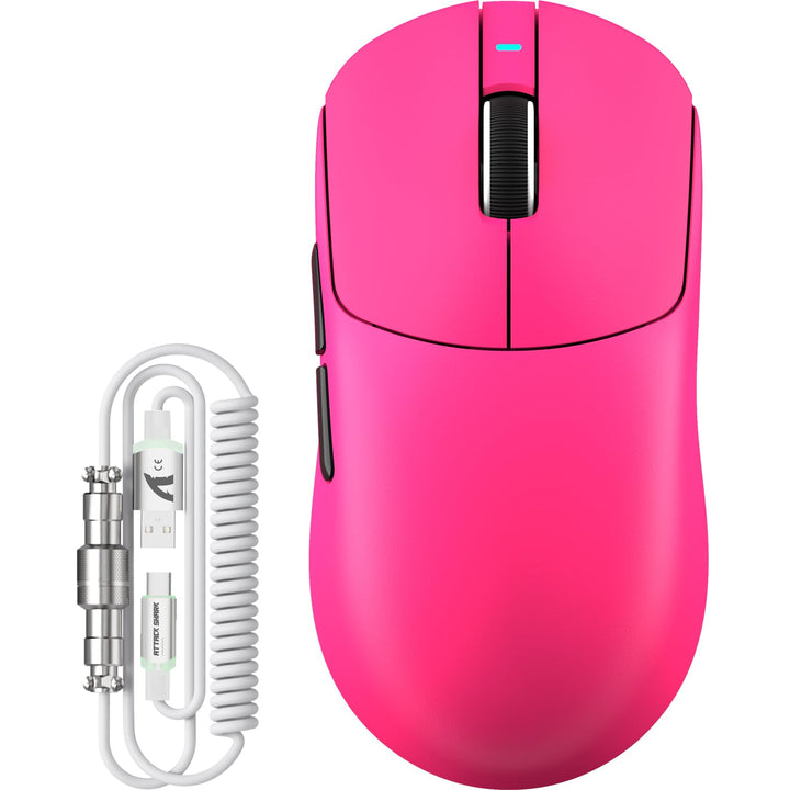 ATTACK SHARK X8 Serie Kabellose Gaming-Maus, 55–65 g Superleicht, PixArt PAW3395/3950 Sensor, BT/2.4