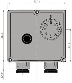 Doppelthermostat - Thermostat+Begrenzer +90°C bis 110°C