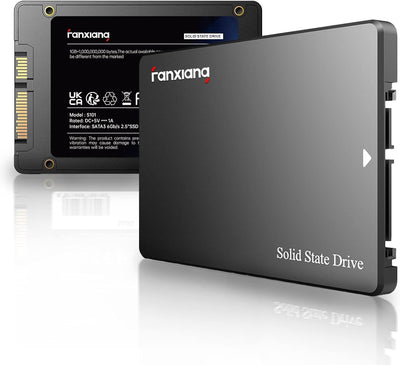 fanxiang SATA SSD 128GB Interne Festplatte SATA III 2.5 Zoll, 550MB/s Lesen, 500MB/s Schreiben, mit