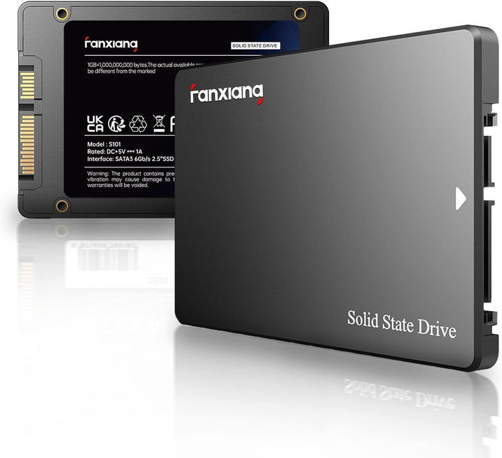 fanxiang SATA SSD 250GB Interne Festplatte SATA III 2.5 Zoll, 550MB/s Lesen, 500MB/s Schreiben, mit