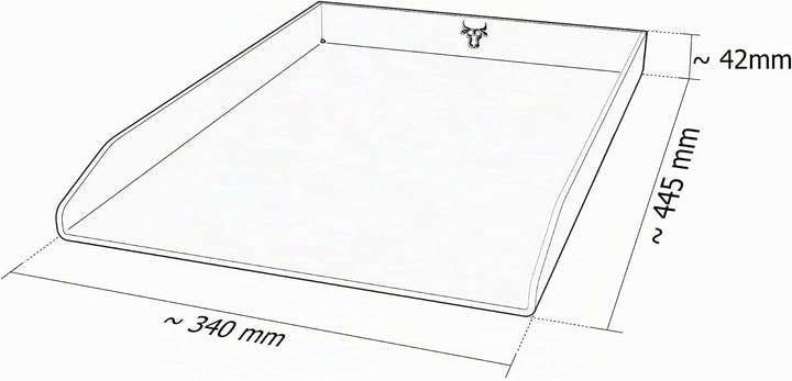 tuning-art EPL-11 Edelstahl Plancha Grillplatte passend für Rösle Videro G4 | Lebensmittelecht | Ros