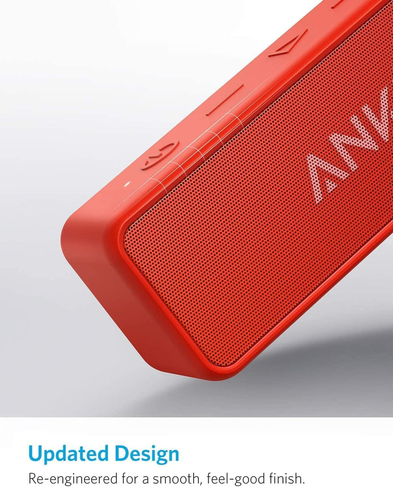 Anker SoundCore 2 Bluetooth Lautsprecher, Fantastischer Sound, Enormer Bass mit Dualen Bass-Treibern