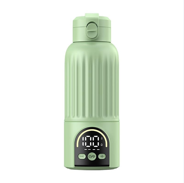 Tragbarer Baby Flaschenwärmer, Kabelloser Milchwärmer mit 500ml Kapazität, 140W Schnellaufheizung, L
