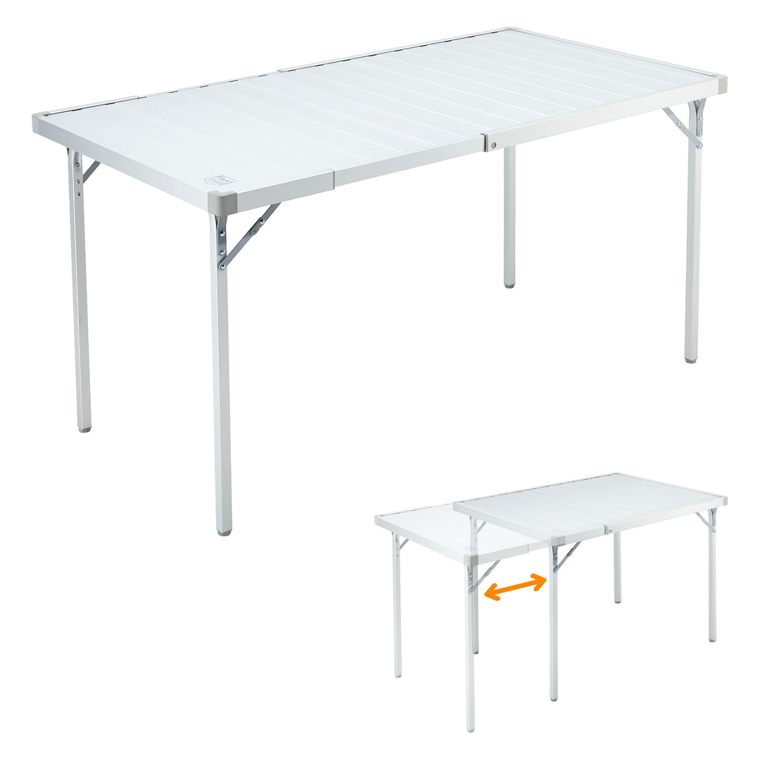 TIMBER RIDGE Campingtisch Klappbar 94/129x70cm Erweiterbar Ausziehtisch Klapptisch für 4 Personen Fa