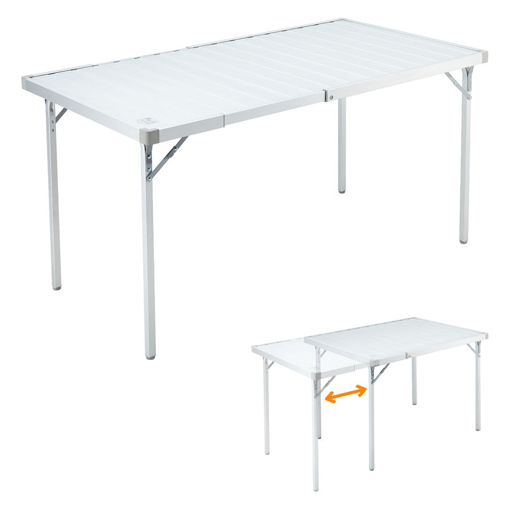 TIMBER RIDGE Campingtisch Klappbar 94/129x70cm Erweiterbar Ausziehtisch Klapptisch für 4 Personen Fa
