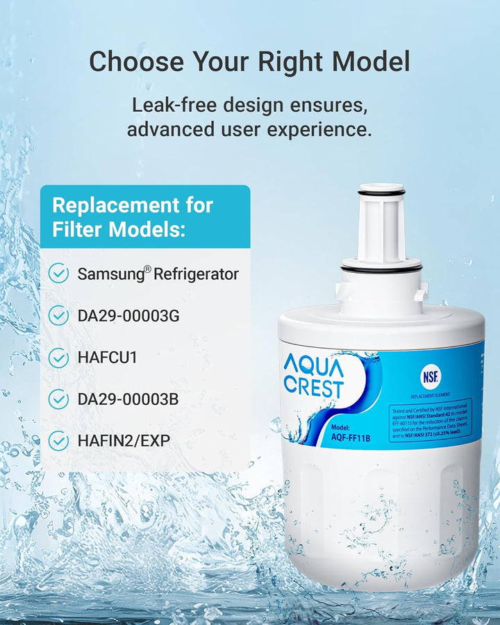 AQUACREST DA29-00003G Kühlschrank Wasserfilter, Kompatibel mit Samsung Aqua Pure Plus DA29-00003G, D