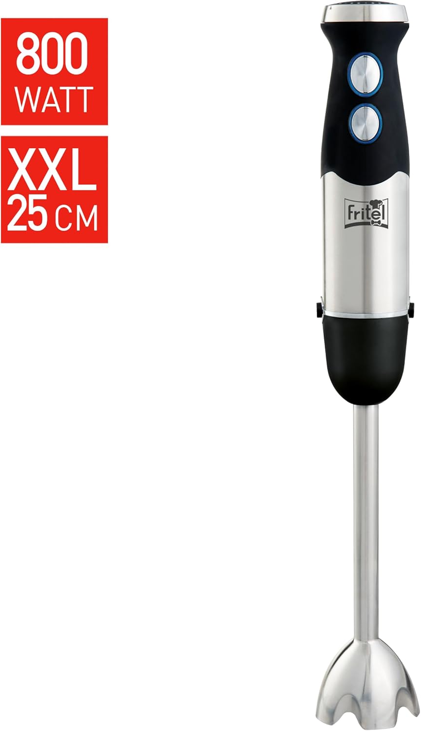 FRITEL Stabmixer HB 2870 – Mixstab/Küchenmixer – 25 cm – Schwarz – 800 W