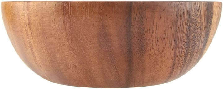 Nimoa Holzschale, Akazienholz Massivem Holzschale, Solid Acacia Holzschale für Salat Suppe Reis Hand