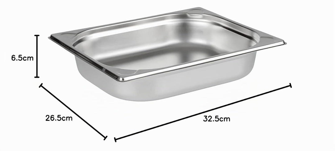 APS 81850 GN Behälter-Set, 4-teilig Edelstahl bestehend aus: - 1 GN 1/2 Behälter, 4 Liter - 2 GN 1/4