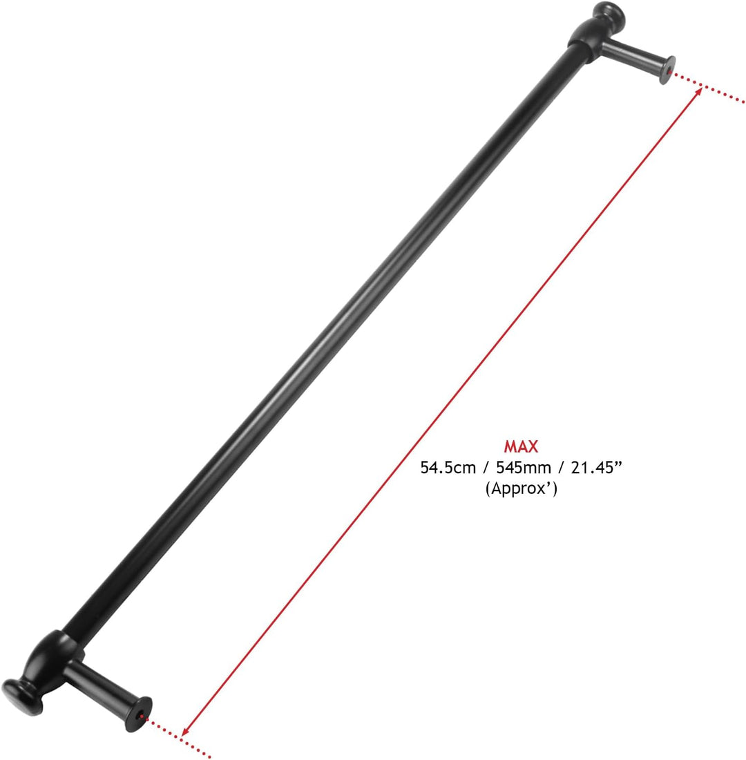 spares2go 'Cut to Grösse Tür Griff/Handtuchhalter für Kaminöfen Ofen Herdarten geeignet (schwarz)