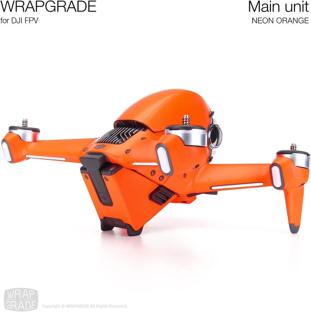 WRAPGRADE Skin Kompatibel mit DJI FPV (NEON ORANGE)