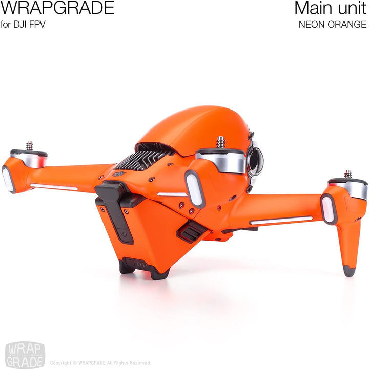 WRAPGRADE Skin Kompatibel mit DJI FPV (NEON ORANGE)