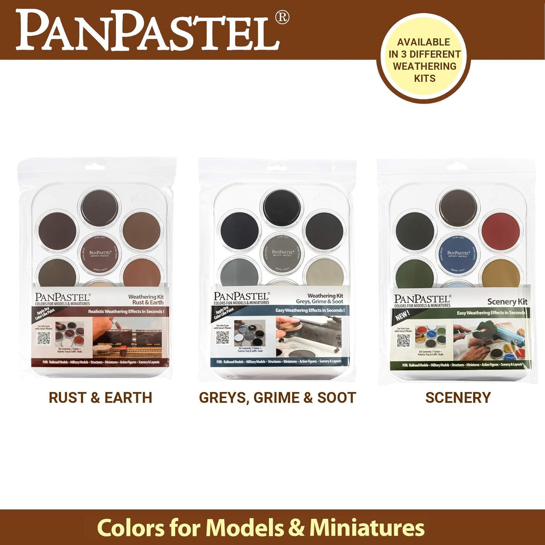 PanPastel 30701 Wettereffekte, Rost/Erde, 7 Farben, Kit für Hobby und Modellierung, ultraweiches Pas