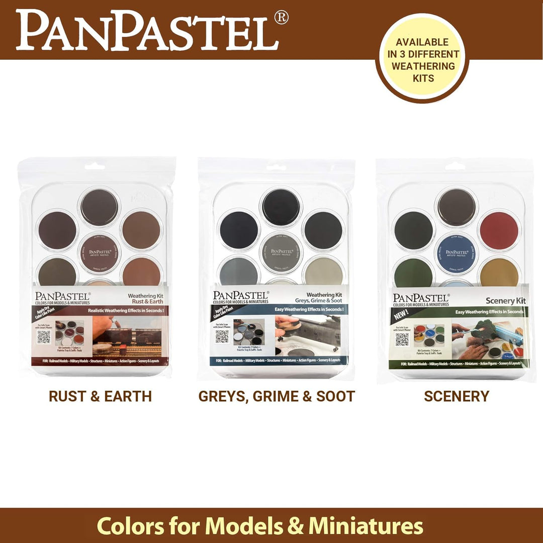 PanPastel 30703 Wetter-Effekte-Landschaft, 7 Farben-Set für Hobby und Modellierung, ultraweiches Pas