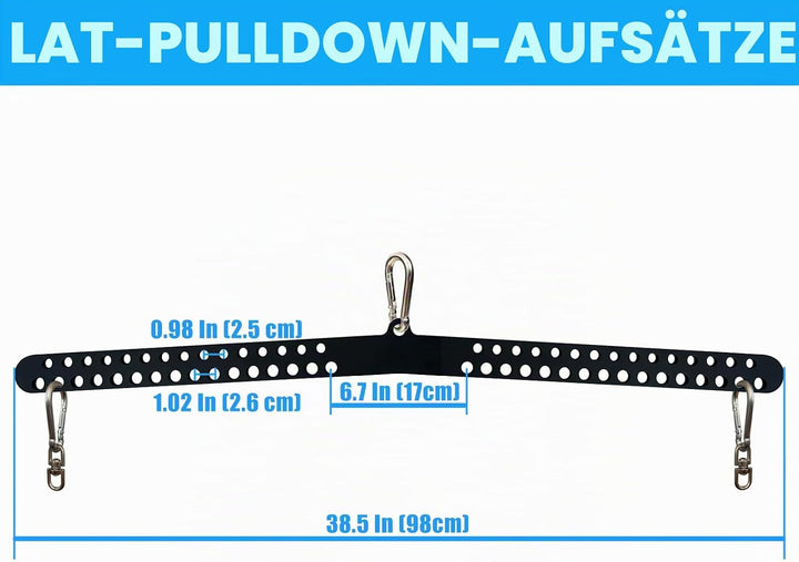 KORIKAHM Multi-Grip LAT Pull Down Bar für Home Gym Fitness, Spreizplatte LAT Pulldown Aufsätze für P