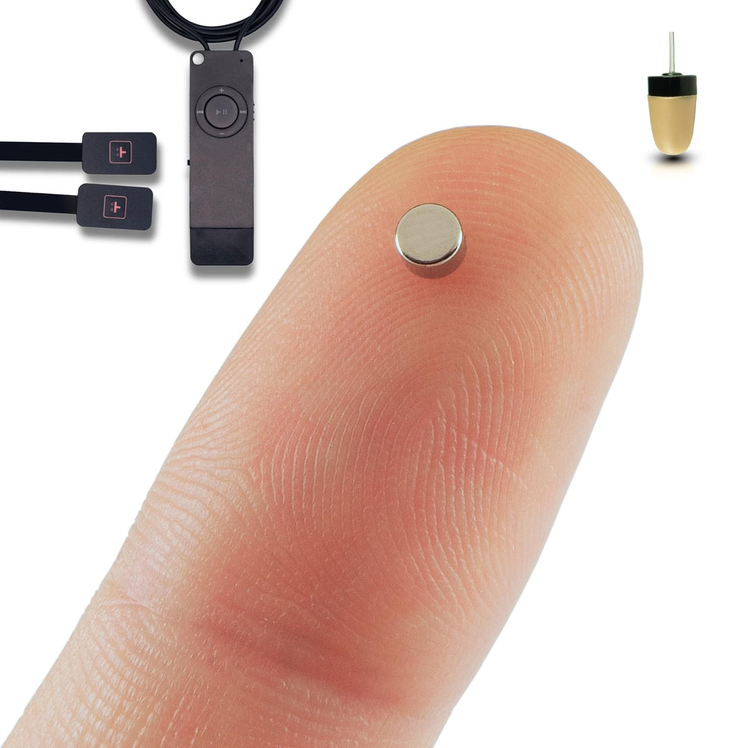 PingaOculto Spion Kopfhörer für Prüfung Mini Nano Unsichtbare Kopfhörer MP3-Player mit Drucktasten -