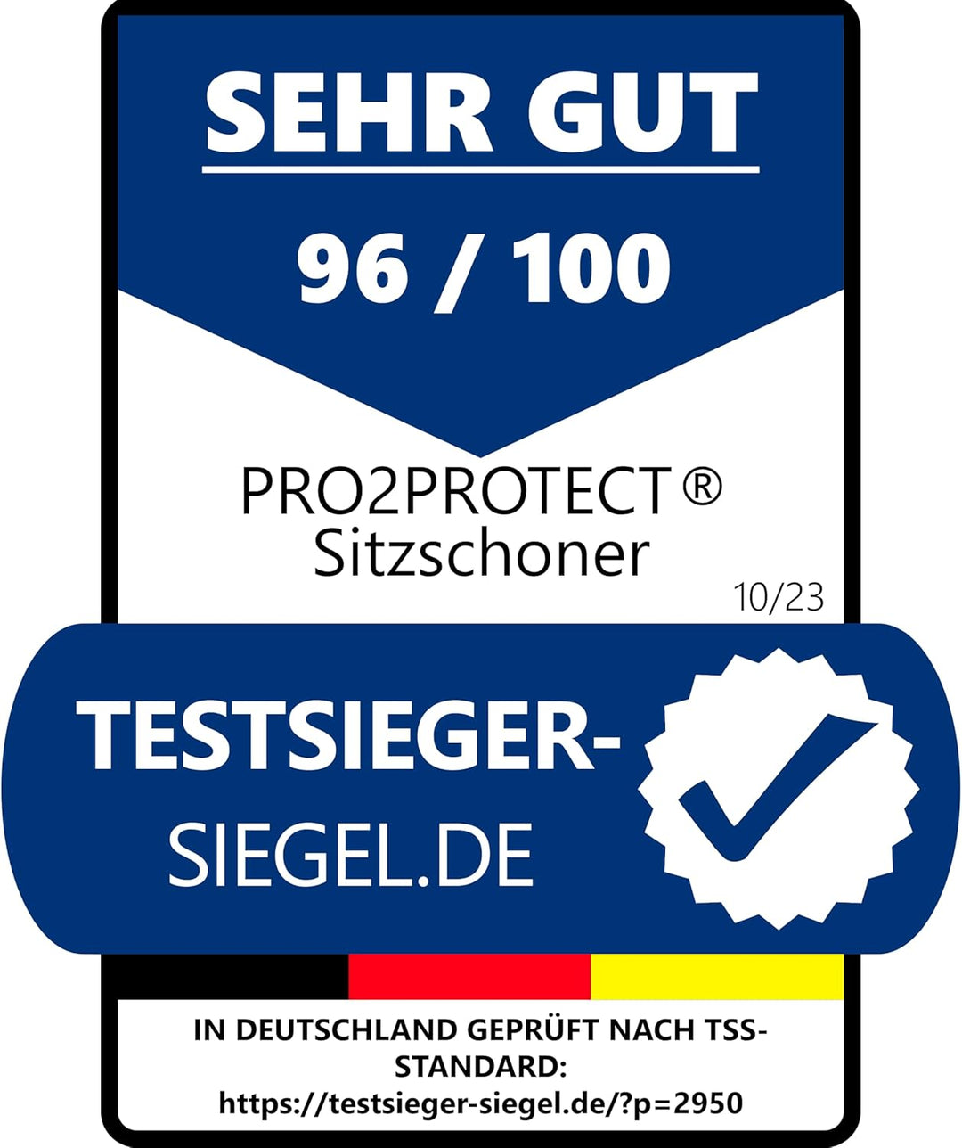 Pro2Protect [Test SEHR GUT Auto Sitzbezüge | 2er Set | Autositzschoner, Sitzauflage, Sitzbezug für V