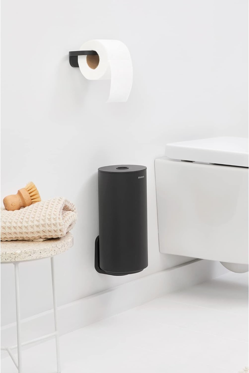 Brabantia - Mindset Toilettenrollenspender - Für 2 Ersatzrollen - Für alle Gängigen Rollengrössen -