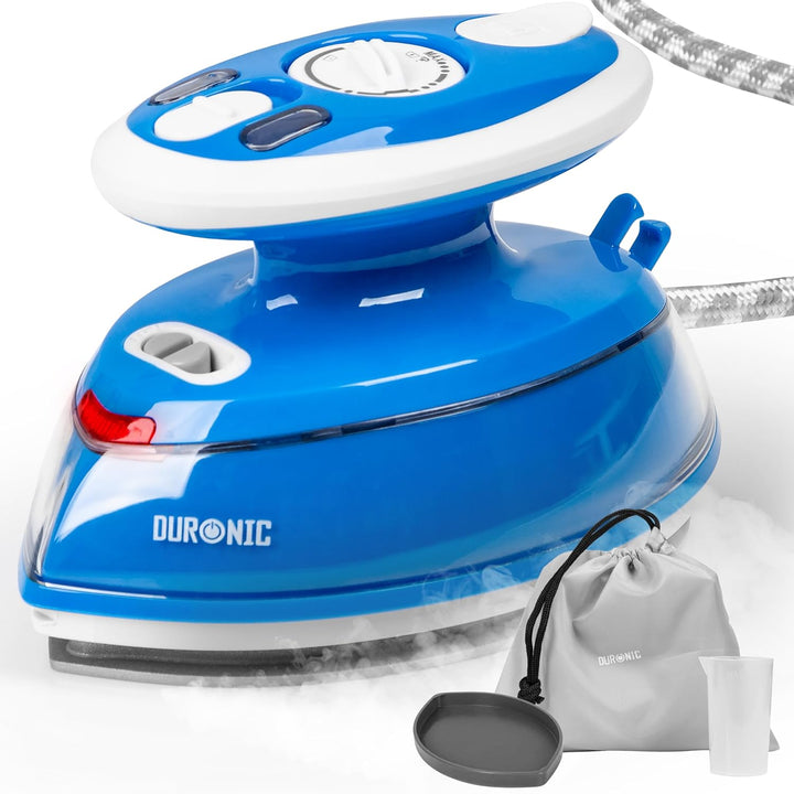 Duronic SI3 BE Mini Reisebügeleisen, 400W Mini Bügeleisen, Dampfbügeleisen 35ml Wassertank, kleines