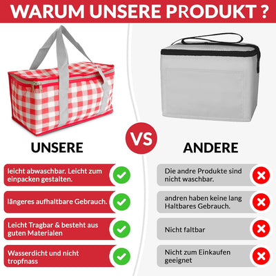 Einkaufstasche faltbar Auro Kühlbox gefriertasche Cooling Bag tiefkühltasche kühlbox Auto kühl Tasch