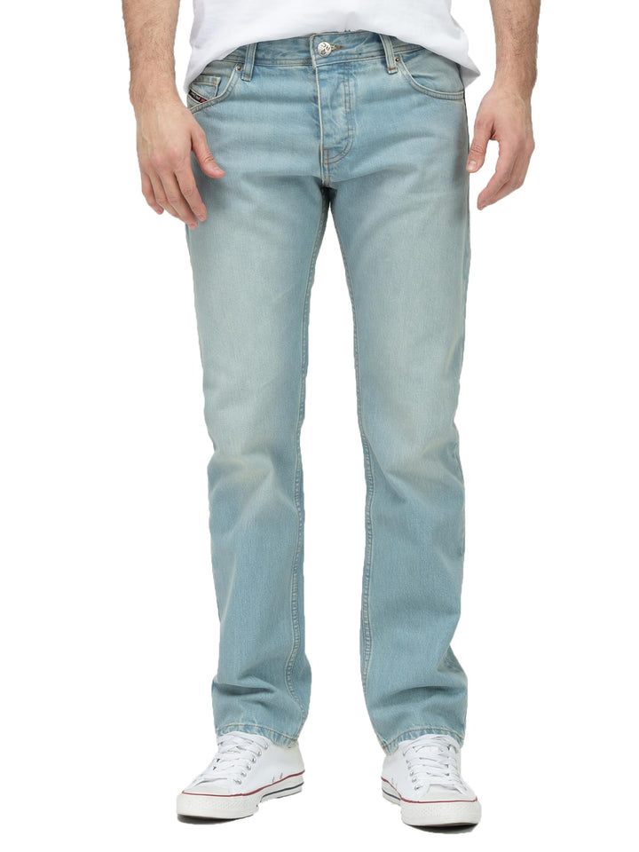 Rock Creek Herren Designer Jeans Denim Blau Hose Herrenjeans RC-2098 W29-W44 29W / 32L Rc-2441 Hellb