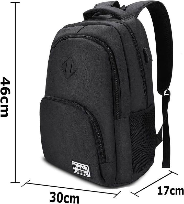 YAMITON Premium Rucksack mit Laptopfach und USB Ladeanschluss - Business Herren Rucksack für Laptop