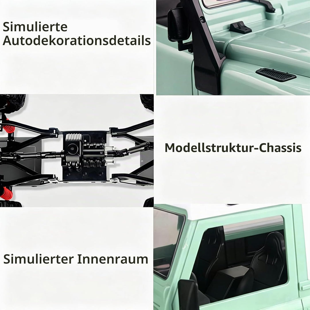 Goolsky Rock Crawler MN-D90 1/12 4WD 2.4G Hochgeschwindigkeitsfernbedienung Geländewagen RC Auto LED