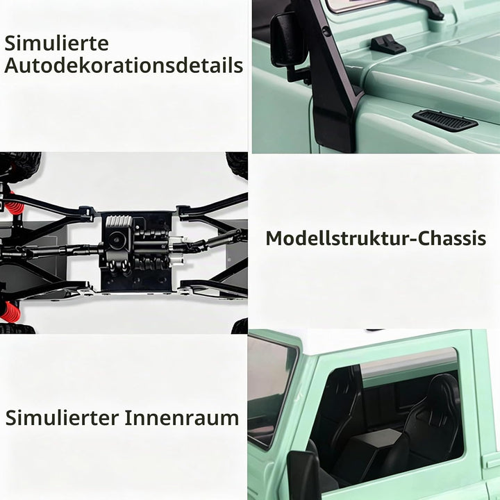 Goolsky Rock Crawler MN-D90 1/12 4WD 2.4G Hochgeschwindigkeitsfernbedienung Geländewagen RC Auto LED