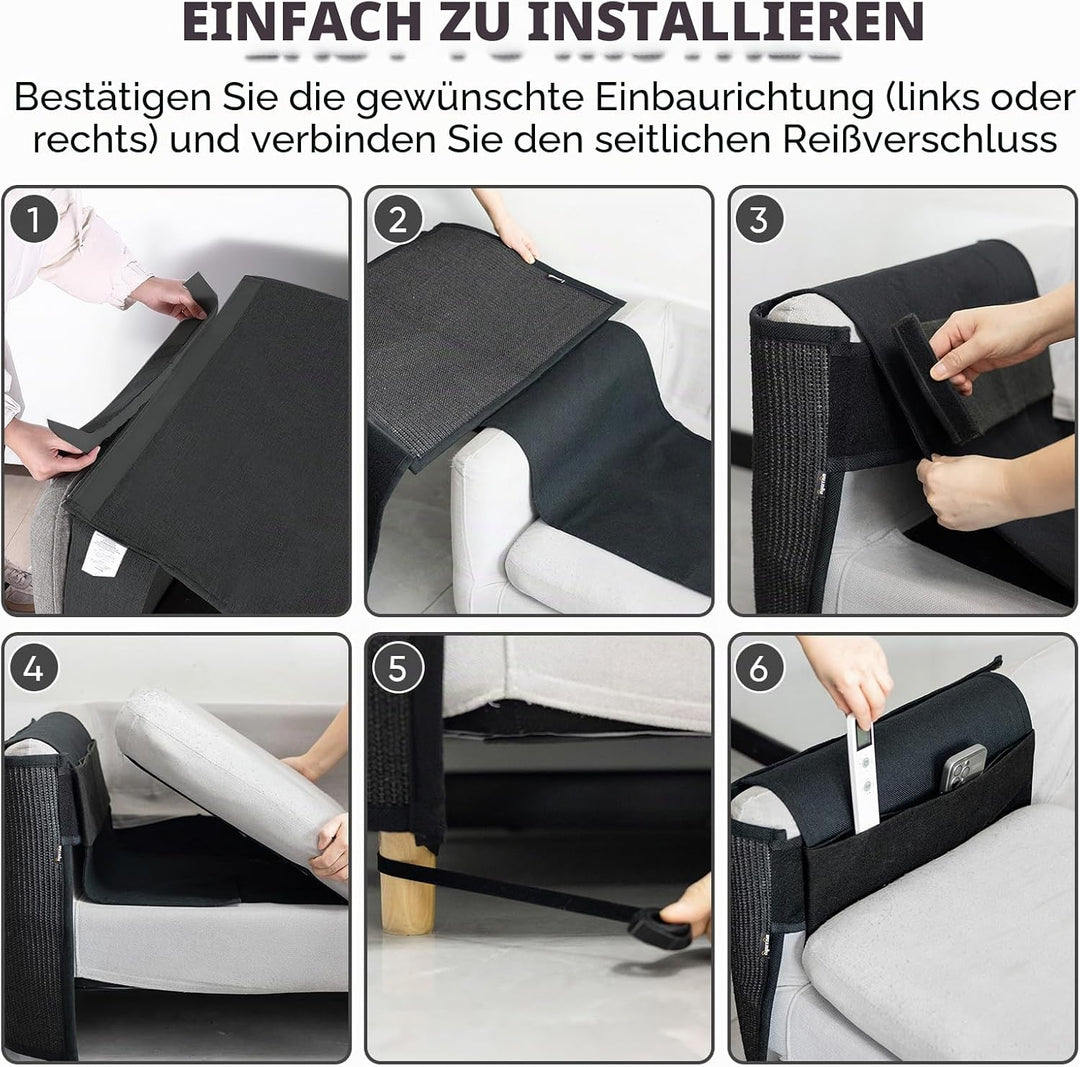 NATUYA Kratzschutz Sofa Katze Möbelschoner von Katzen - Katzenmöbel Schutz,Kann entfernt Werden, ohn