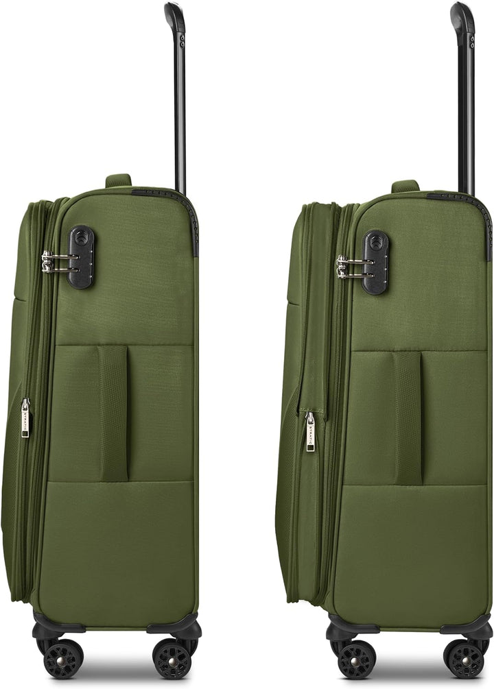 Stratic Check-in Koffer für Damen und Herren | mittelgrosser Trolley 42 x 26 x 65 cm aus hochwertige