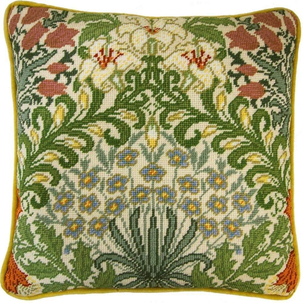Bothy Threads Gobelin-Stickkissen Set Garten, 35.5x35.5cm, TAC8, Stickbild vorbedruckt