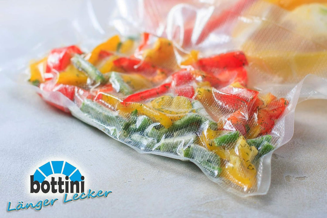 50 BOTTINI Vakuumbeutel mit Struktur 30 x 40 cm goffriert Sous Vide, Folien in Profiqualität mit Sie