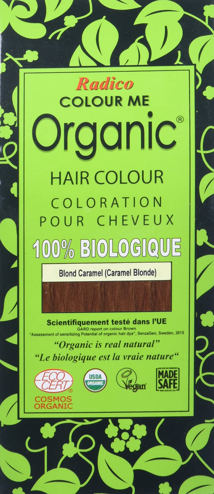 Radico Colour Me Organic Pflanzenhaarfarbe Karamell-Blond (bio, vegan, Naturkosmetik) KaramellBl hel