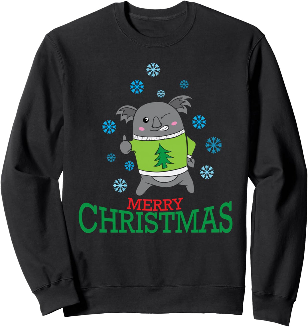 Koalabär wünscht frohe Weihnachten Weihnachten Sweatshirt