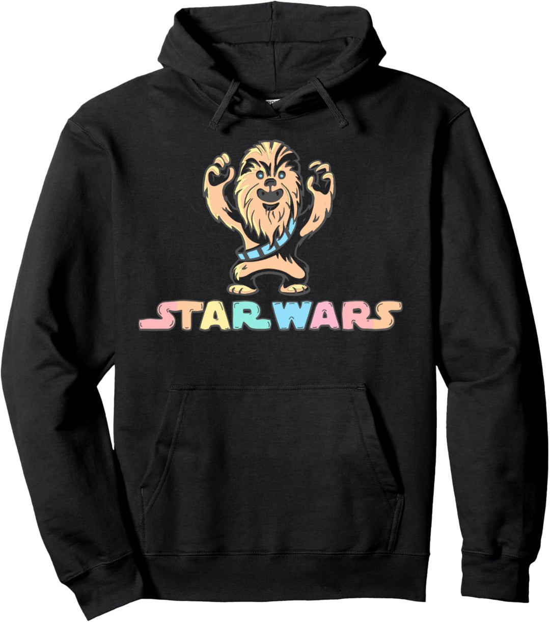Star Wars Chewbacca Water Color Portrait Logo Pullover Hoodie