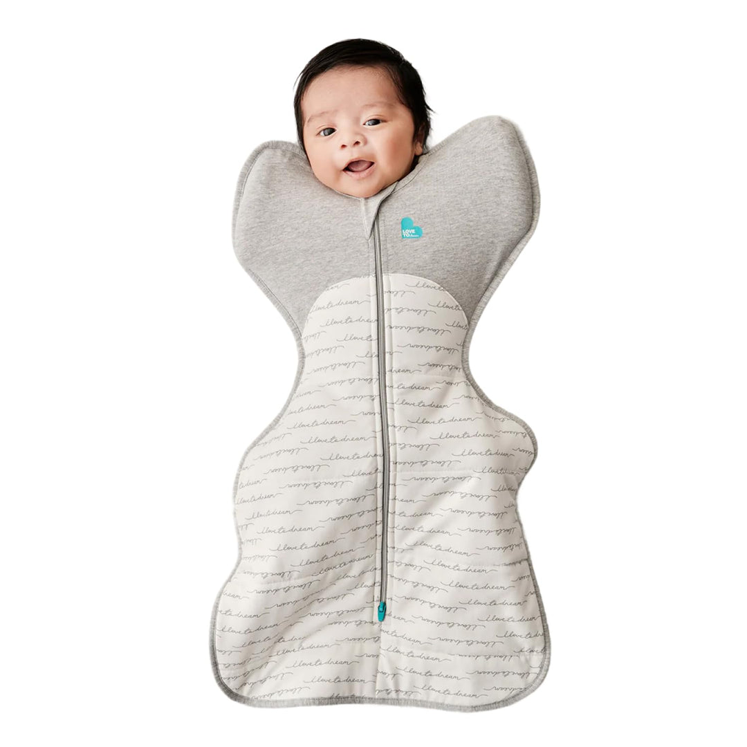 Love To Dream Übergang Pucksack Lite, Baby Schlafsack, Ideal für warme Temperaturen 24-27°C, Arme ho
