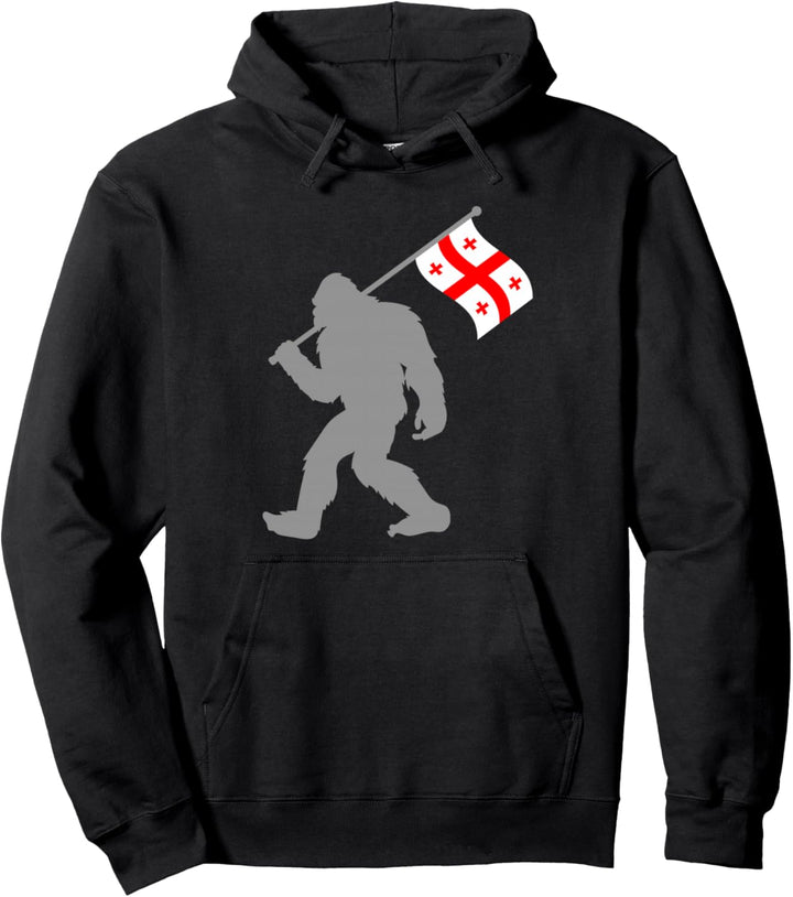 Sak’art'velo oder Georgische Fahne auf Georgien Flagge Pullover Hoodie