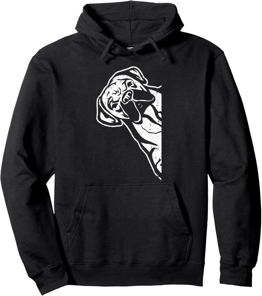 Boxer Face Dog Cute Puppy Doggie Pet Animal Lover Pullover Hoodie