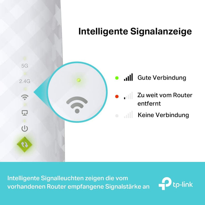 TP-Link WIFITL-RE200 (UE) - Blanc 433 Mbit/s 433 Mbit/s, 433 Mbit/s 433 Mbit/s