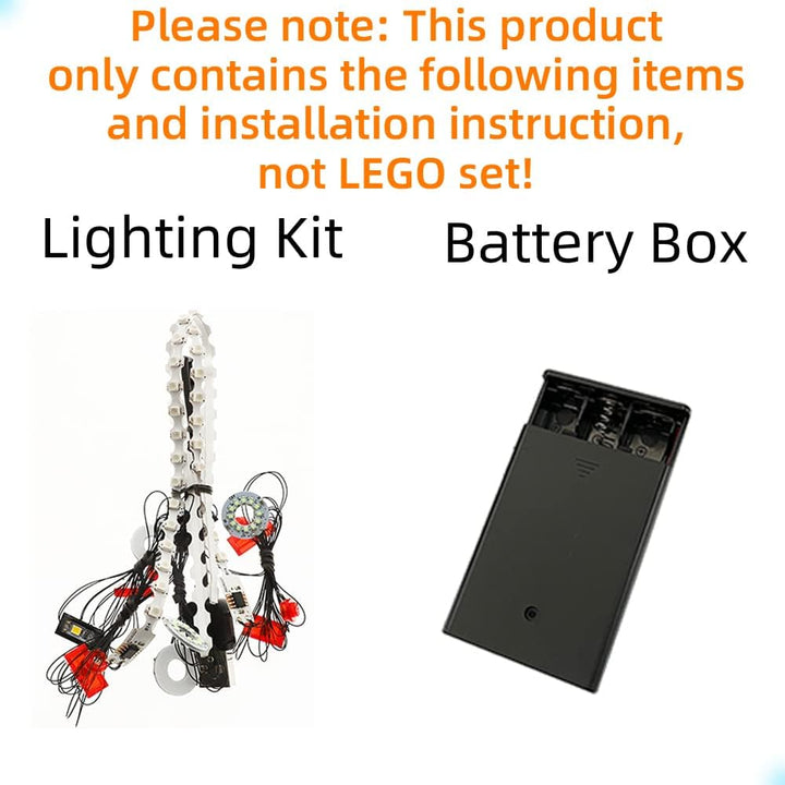 GEAMENT LED Licht-Set Kompatibel mit Lego Die Justifier - Beleuchtungsset für Star Wars 75323 Baumod