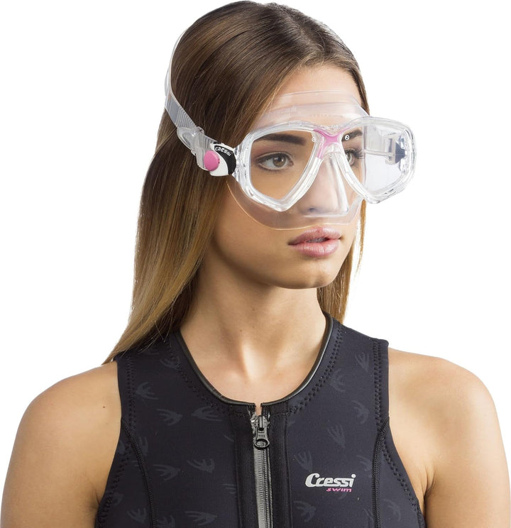 Cressi Tauchmaske Marea Einheitsgrösse Transparent/Rosa, Einheitsgrösse Transparent/Rosa