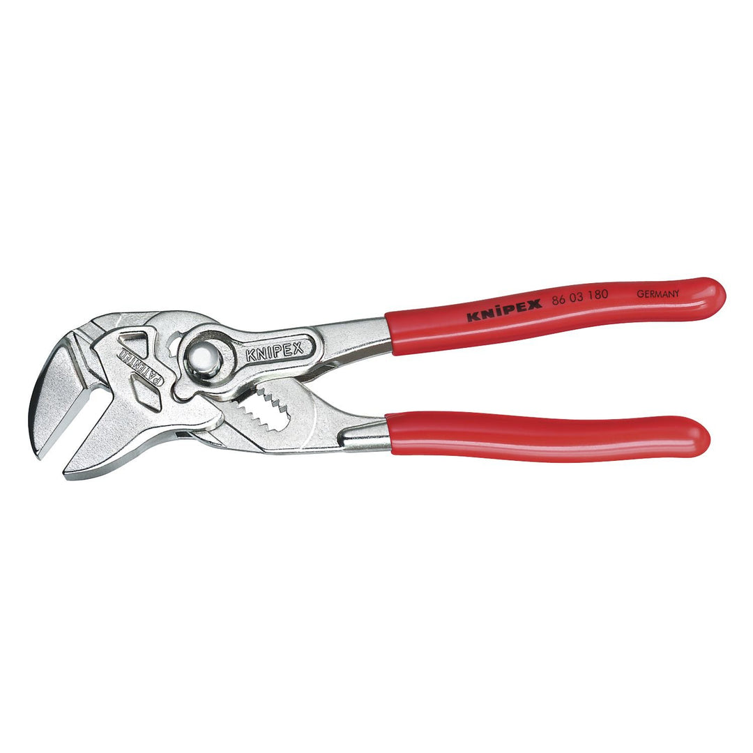 KNIPEX Zangenschlüssel, Multi-Schraubenschlüssel, Chrom-Vanadium, Rostschutz verchromt, 300 mm, 86 0