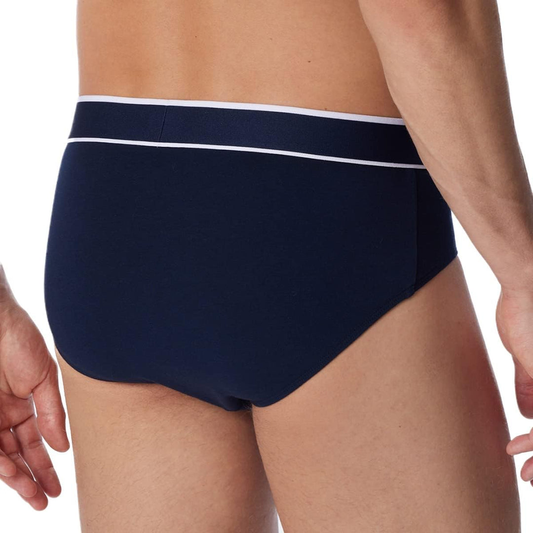 Schiesser Herren Slip (3er Pack) S Dunkelblau, S Dunkelblau