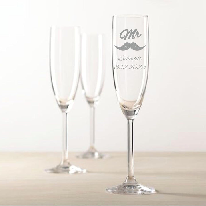 Geschenk zum Valentinstag – Sekt Geschenksets – Sektglas mit Gravur 200ml – Hochzeitsgeschenke – Ges