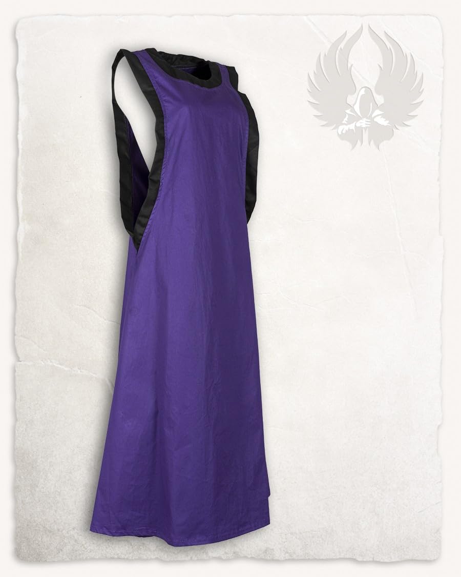 MYTHOLON Juliana Kleid Baumwolle lila, M, Kleid Mittelalter Damen, LARP, Cosplay, Wikinger M Lila, M
