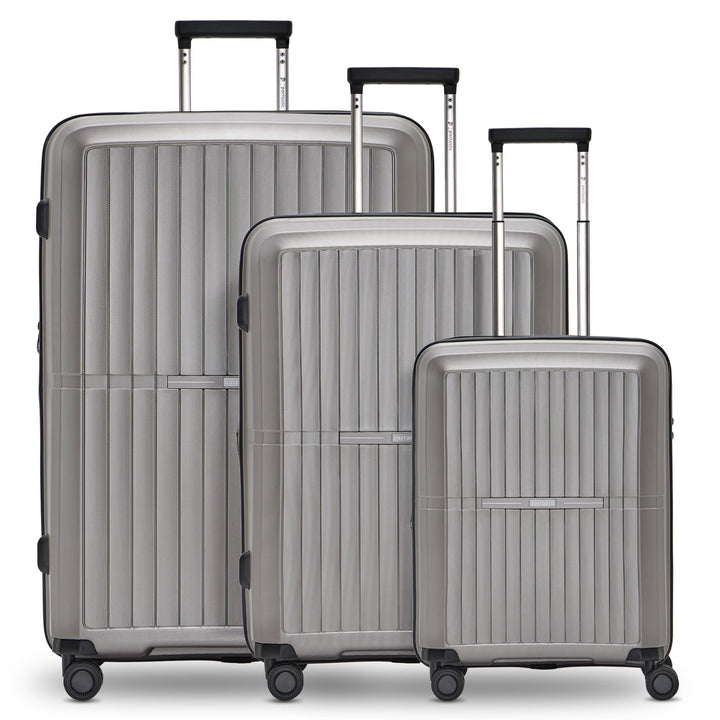 Pactastic Ultra leicht Hartschalen Koffer-Set 3-teilig | Robustes Polypropylen Material | mit Dehnfa