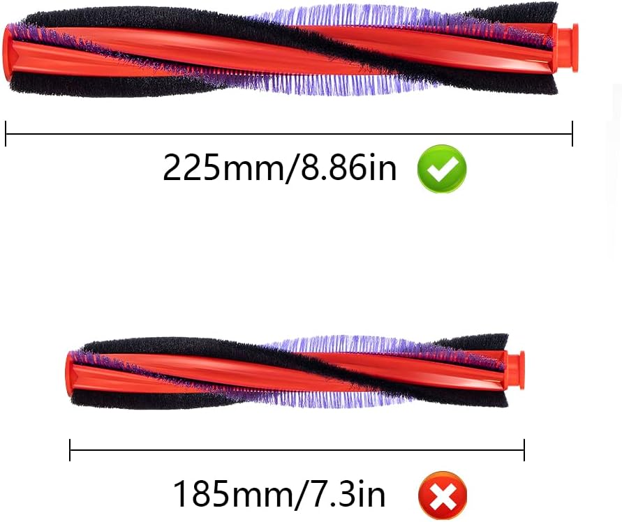 YanBan 225 mm Länge, Bürstenstange, Ersatzbürste für Dyson DC59 DC62 SV03 SV073 V6, Ersatzteile für