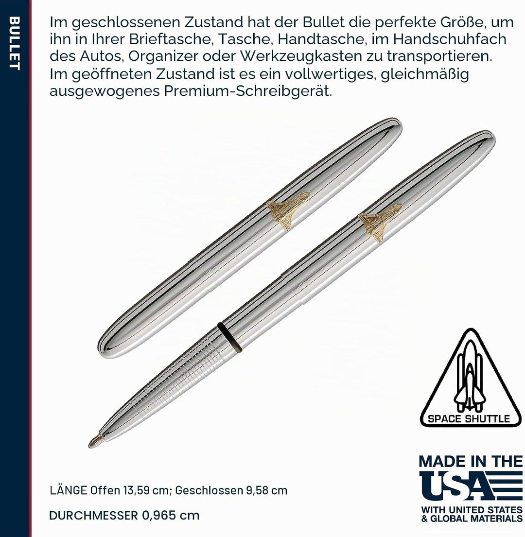 Fisher Space Pen Chrome Bullet Space Pen, 1 Stück (1er Pack)