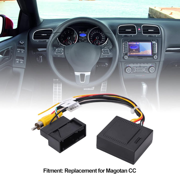 Aramox RGB-zu-AV-Konverter, Original-Autokamera, RGB-Decoder, RGB-zu-AV-Umwandlungsbox, Autoschlüsse